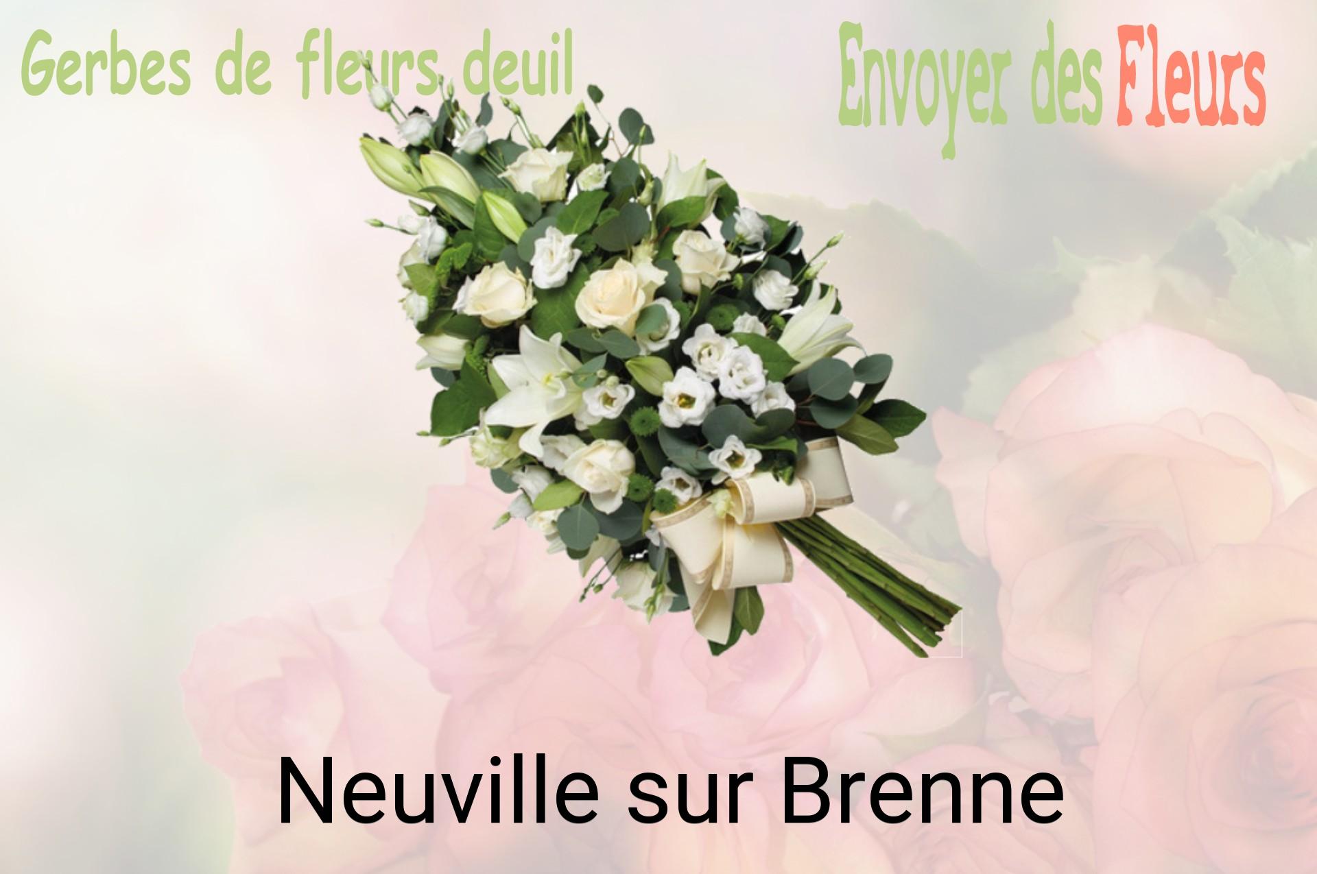 Gerbe de fleurs de deuil livrée à Neuville-sur-Brenne